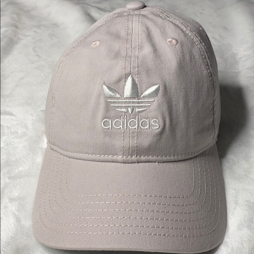 Light pink adidas hat